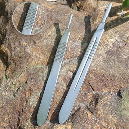 LabAider Surgical Grade Blades #11 10pcs Sterile with #3 Scalpel Knife Handle for Biology Lab Anatomy, Practicing Cutting, Medical Student, Sculpting, Repairing - color: #11-10PCS, size: #11