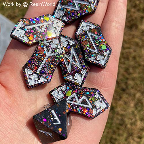 ResinWorld Rune Set Mold for Resin, Viking Divination Runes Resin Mold, Runes Dice Large Viking Rune Compass Silicone Mold