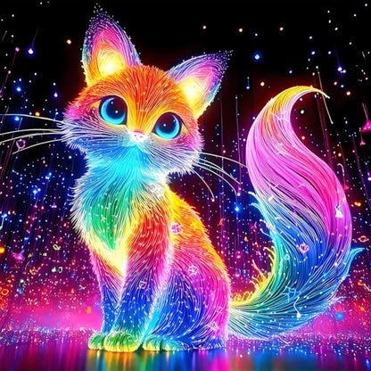 Shouruihua Diamond Painting Kits for Adults, Fox Diamond Art Kits | Cute Animal, Gem Art, Diamond Dotz Kits, Diamond Dots, Full Round Drill Diamond Painting Kits for Adults, 11.8x11.8 in - color: Fox