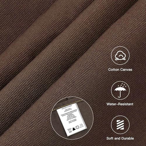 Chef Apron with Cross Back Straps for Men Women, Cotton Canvas Apron for Artists Painting, Kitchen Cooking - color: Brown, 6pack
