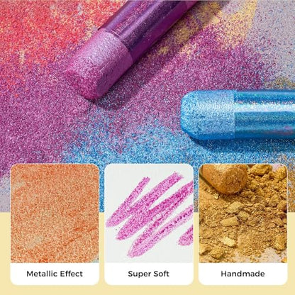 LIGHTWISH Soft Pastels Set for Artists, Beginners & Adults | Vibrant Drawing Pastel Sticks for Art Sketching & Shading
