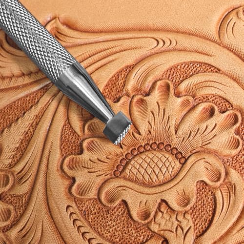 Leather Stamp Checkered Background Stamps 3Pcs Leathercraft Stamping Tool 304 Stainless Steel Mesh Pattern Carving Set for Crafting Carving DIY