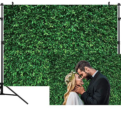 7X5FT Green Leaves Nature Birthday Party CP Pictorial Cloth Photography Background Computer-Printed Vinyl Backdrop PCK39 - size: 7X5FT