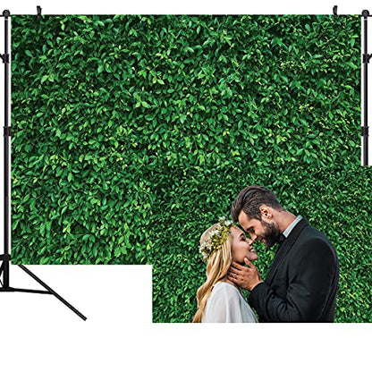 7X5FT Green Leaves Nature Birthday Party CP Pictorial Cloth Photography Background Computer-Printed Vinyl Backdrop PCK39 - size: 7X5FT
