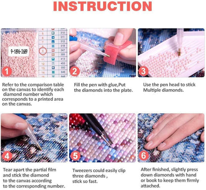 WUSARPLY Potted Plants Diamond Painting Kits for Beginner Adults - color: YA007