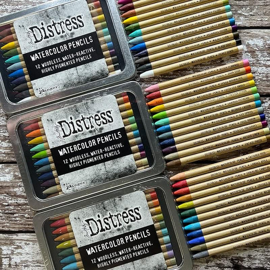 Ranger Tim Holtz Distress Watercolour Pencils Set 1-12 pcs