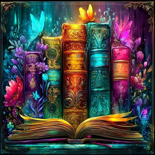 ARPADAMO Diamond Art Kits for Adults,Books Diamond Painting Kits 12x12in | Diamond Painting Kit - Sparkling Full Drill Design Perfect for Home Decor, Holiday Gifting, And Relaxing Crafting 12x12inch - color: DP02798