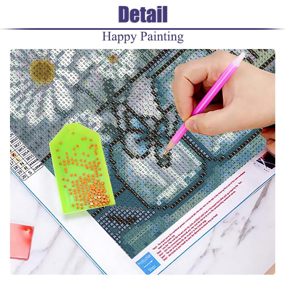 BOHADIY Daisy Diamond Painting Kits for Adults Diamond Art Kits for Adults Beginner, Inspirational DIY Full Drill Diamond Dots Paintings with Diamonds 5D Gem Art and Crafts Home Wall Decor Bottle