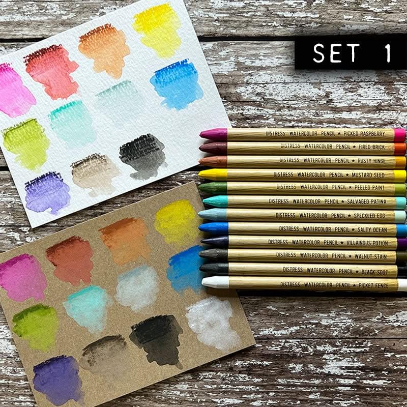 Ranger Tim Holtz Distress Watercolour Pencils Set 1-12 pcs