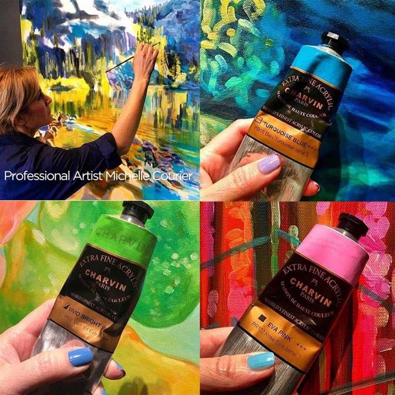 Charvin Extra Fine Professional Acrylic Paint - Anise, 60ml Tube, Triple-Milled, Lightfast Pigments, Open Stock Artist Acrylic Paints in Nature-Inspired Hues - color: Anise, size: 2.02 Fl Oz (Pack of 1)