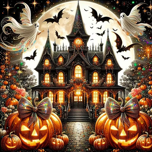 HHMATITS Halloween Diamond Art Kits for Adults 14X14IN - color: Halloween