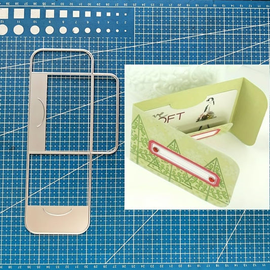 Lapoo Geometric Cutting Die for Scrapbooking - Durable, Metal Cutting Die for DIY Scrapbook Photo Album Decorative Paper Card, Card Making Supplies (Envelope Border 7.9 x 3.8 in) - color: Envelope Border 7.9 x 3.8 in