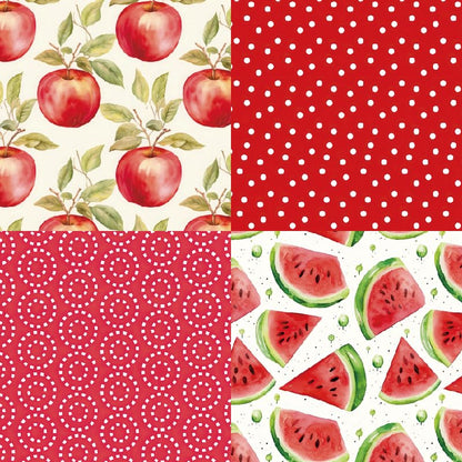 Scrapbook Paper Pad & Scrapbooking Supplies - Single Sided Junk Journal Kit, 160gsm Craft Paper for Photo Albums, Picture Art Collage, 6x6 Inch, 24 Sheets (Picnic) - color: Picnic