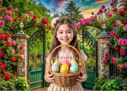 Hnzw 8x6FT Spring Photography Background, Spring Flower Window Indoor Background Decoration, Outdoor Garden Scene Birthday Parties Wedding Baby Showers and Event Photo Background Decoration 088 - size: 8x6ft