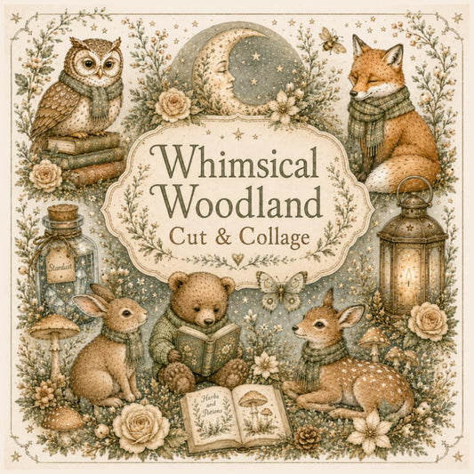 Whimsical Woodland Cut & Collage: Vintage Cottagecore Ephemera for Junk Journals, Scrapbooking & Paper Crafts